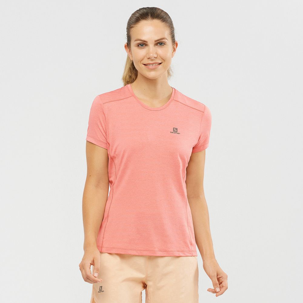 Salomon XA W Camisetas Mujer - Coral - Colombia (62315-CZLF)